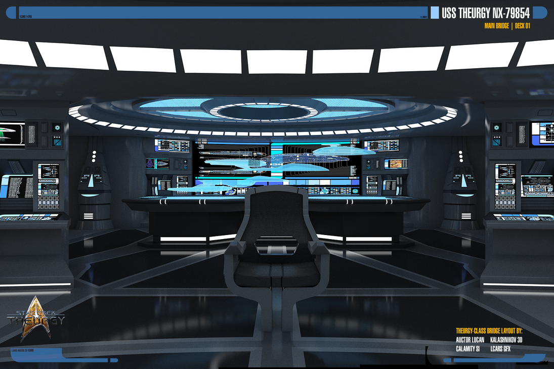 USS Theurgy NX-79854 Main Bridge | Render 02 by Auctor-Lucan