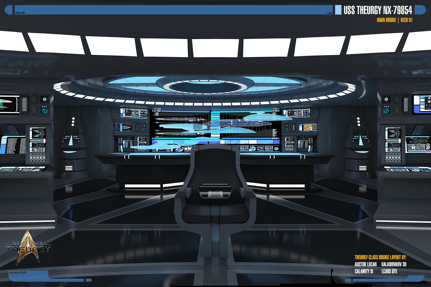 USS Theurgy NX-79854 Main Bridge | Render 02 by Auctor-Lucan