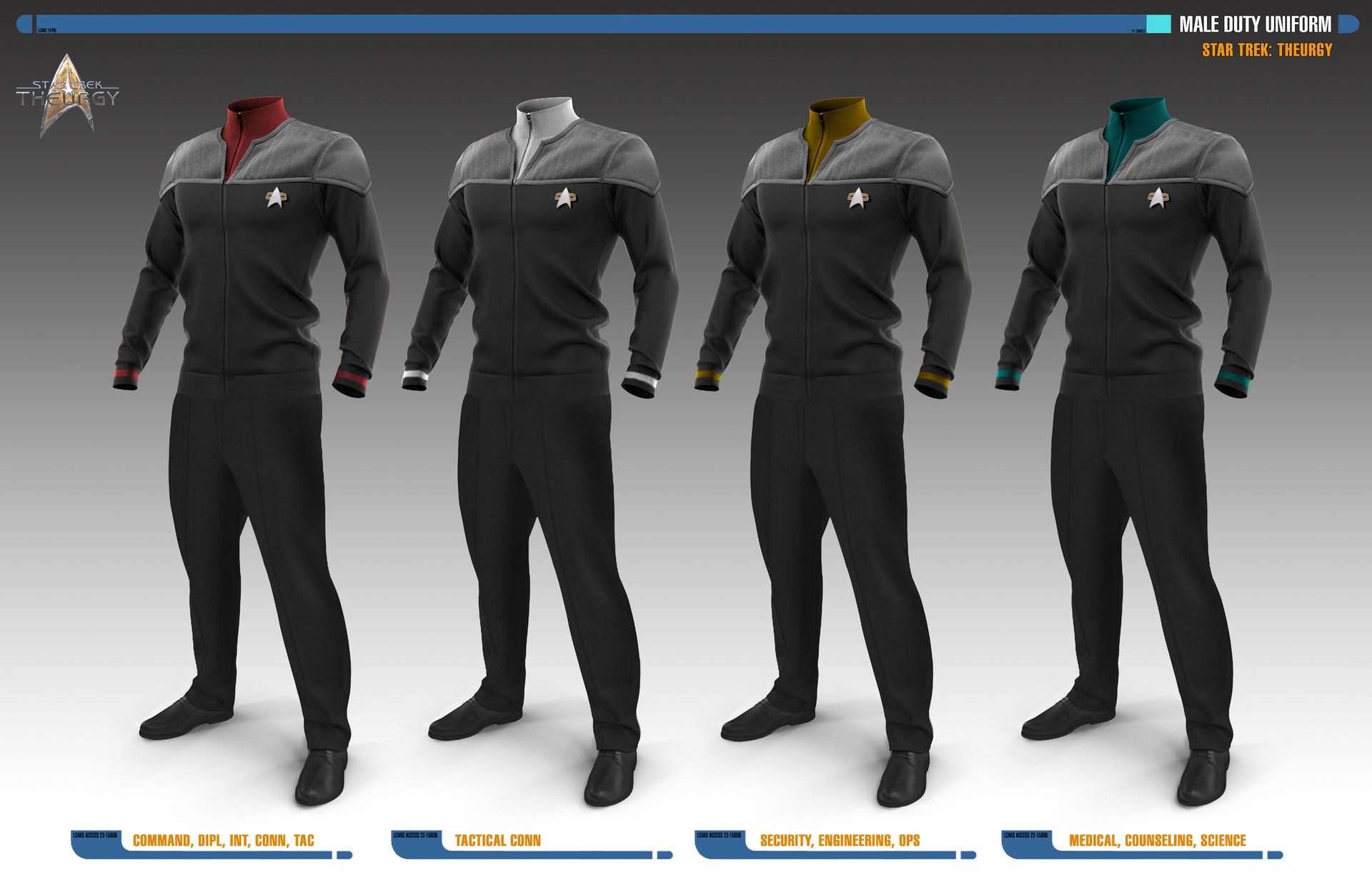 Male Duty Uniforms | Star Trek: Theurgy