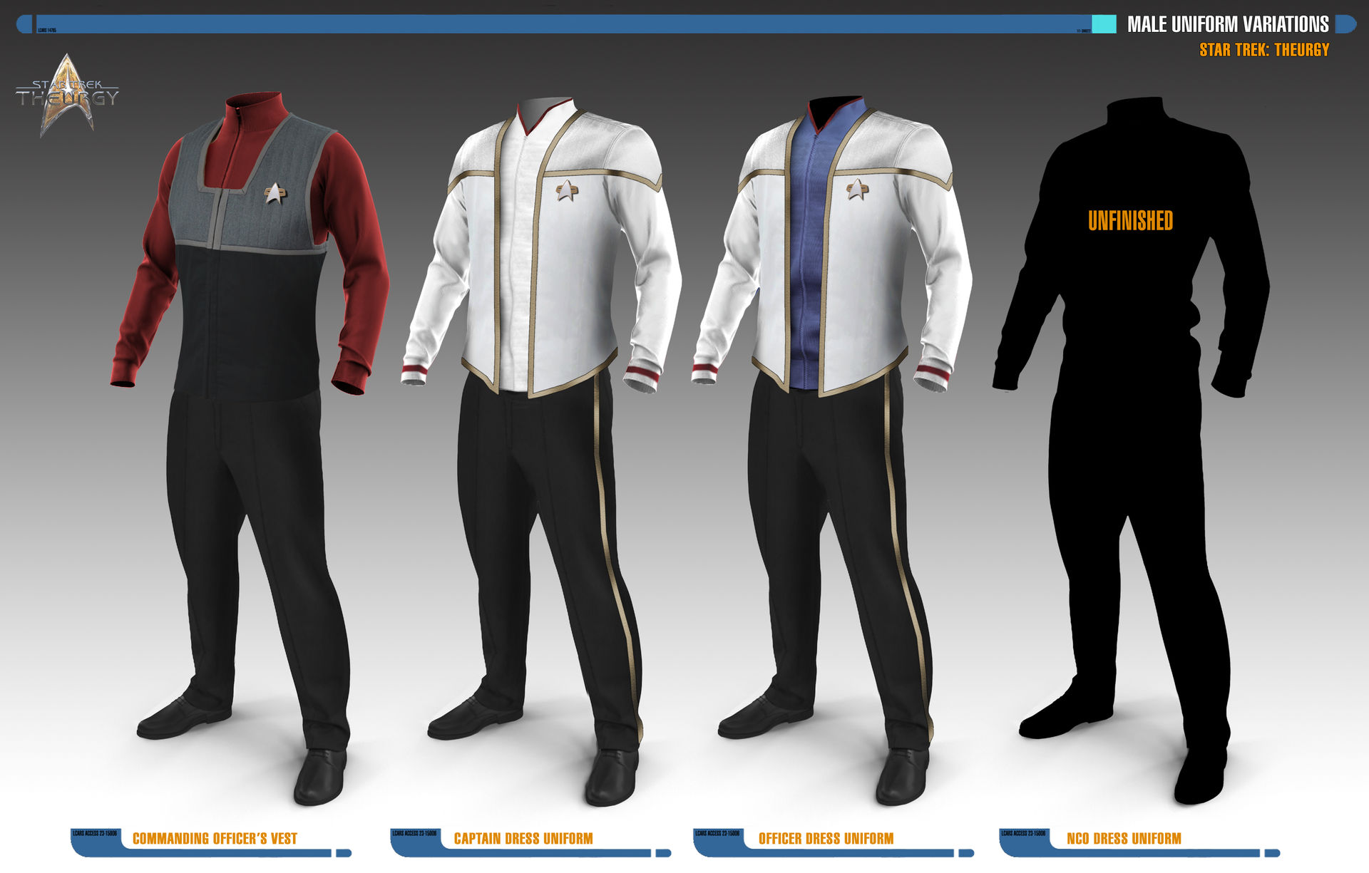 Male Uniform Variations | Star Trek: Theurgy