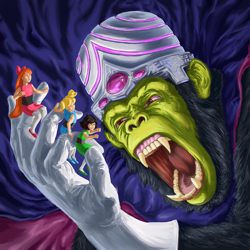 Mojo Jojo and the Powerpuff Girls by the-finite on DeviantArt