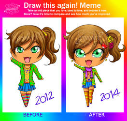 Draw this Again meme - Chibi Jessika