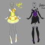 Elemental Magical Girl Dresses