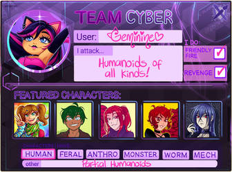 Art fight 2021 - Team Cyber - Geminine