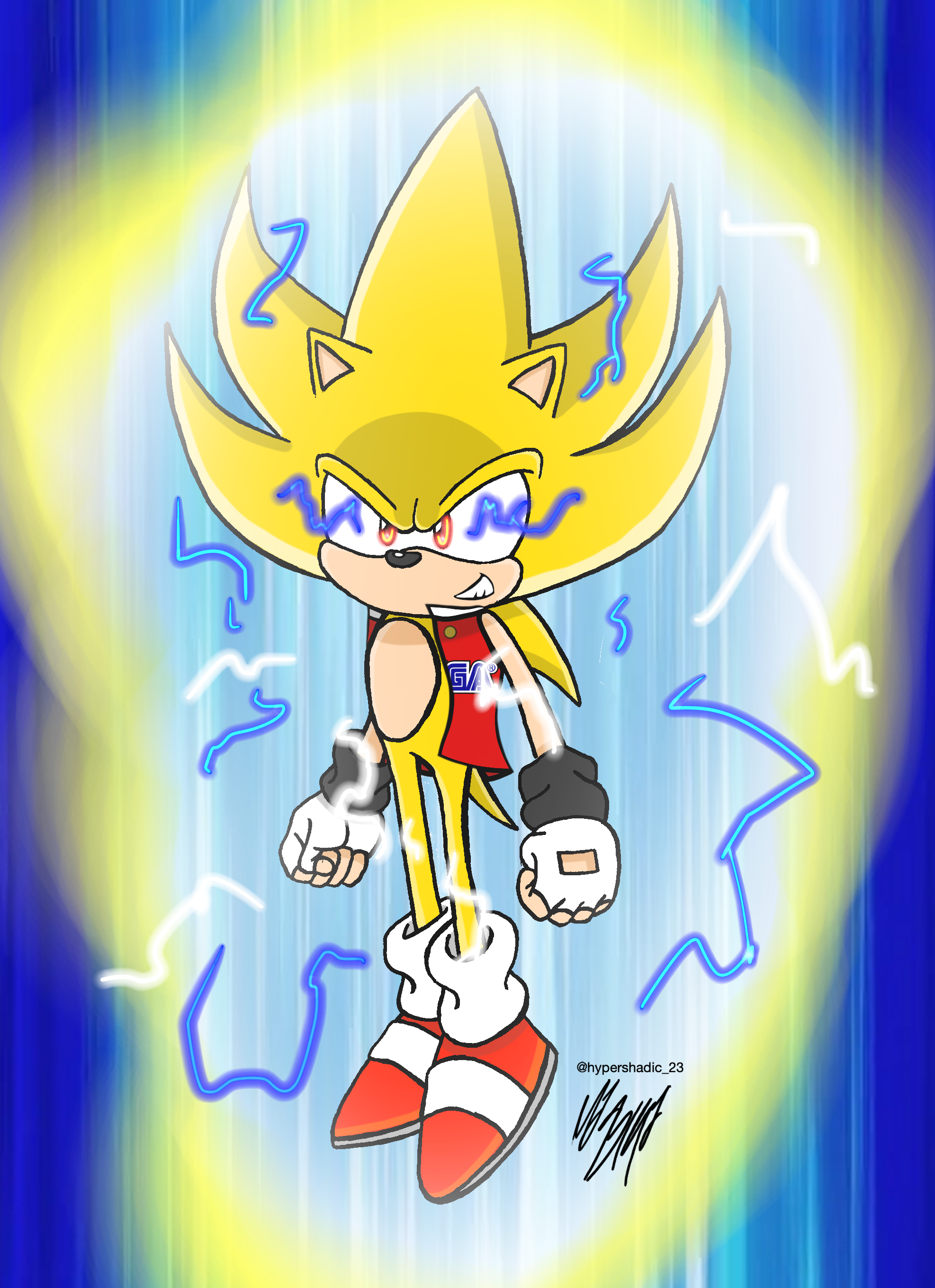 Hyper Go-On Sonic by xVxhypershadic23xVx on DeviantArt