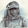 Luke on Hoth sketch card 11