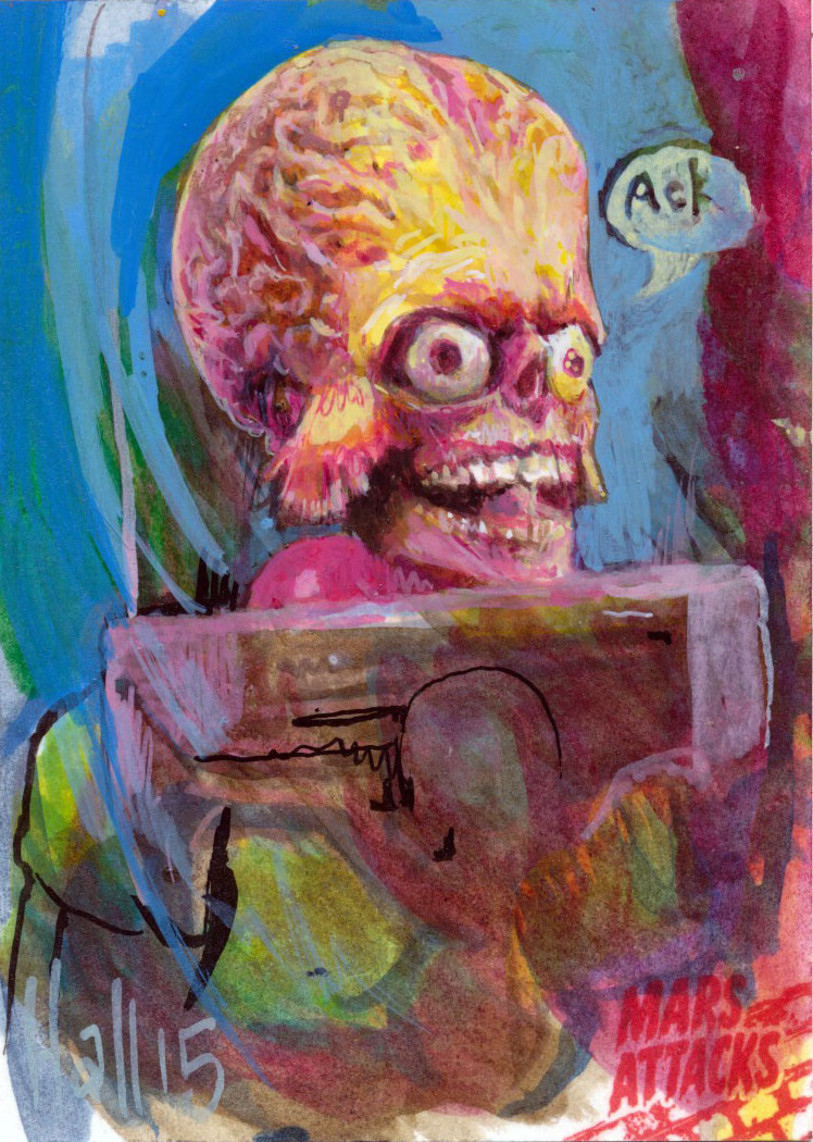 Mars Attacks sketch card 2