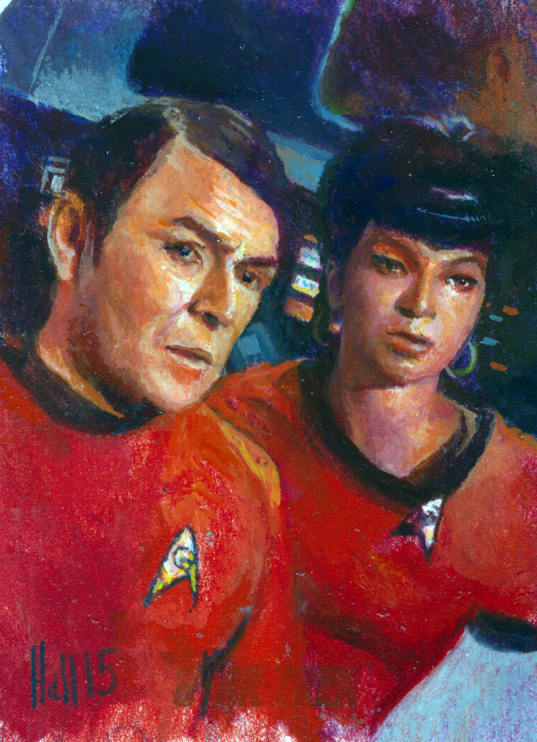 star trek 50th oil sketch 7