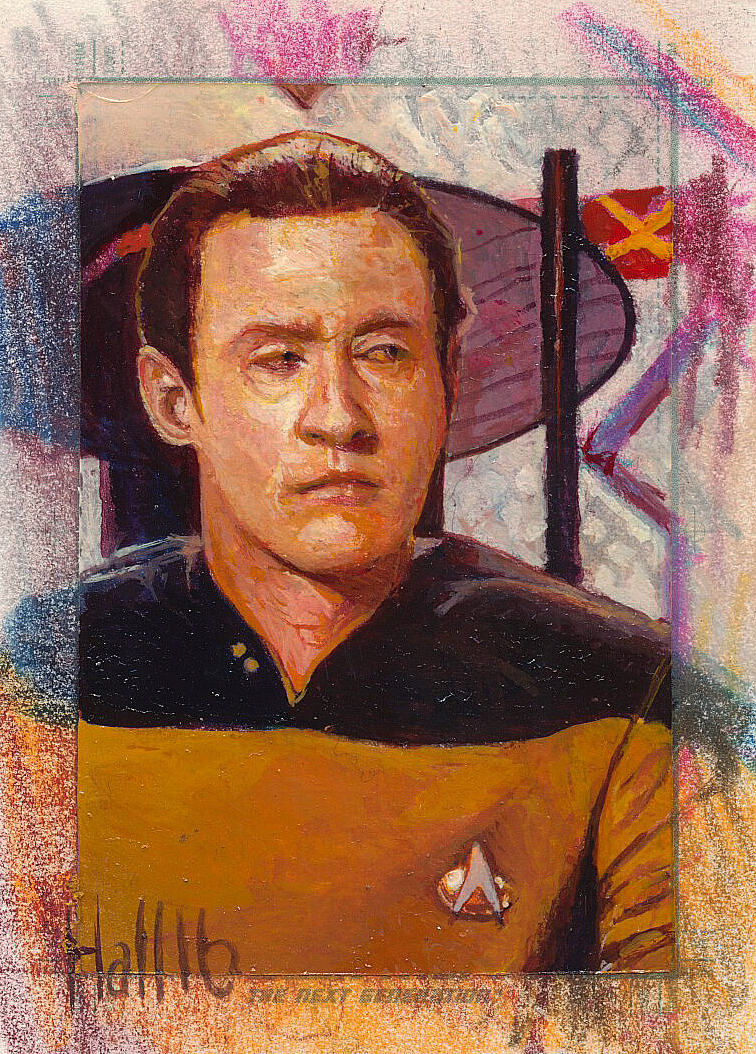 star trek tng 2 sketch card 6