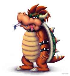 Bowser eats Peach