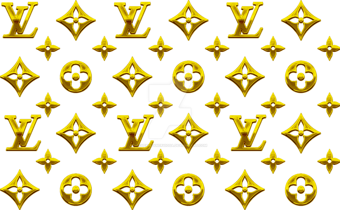Gold Louis Vuitton Logo Png, Transparent Png , Transparent Png