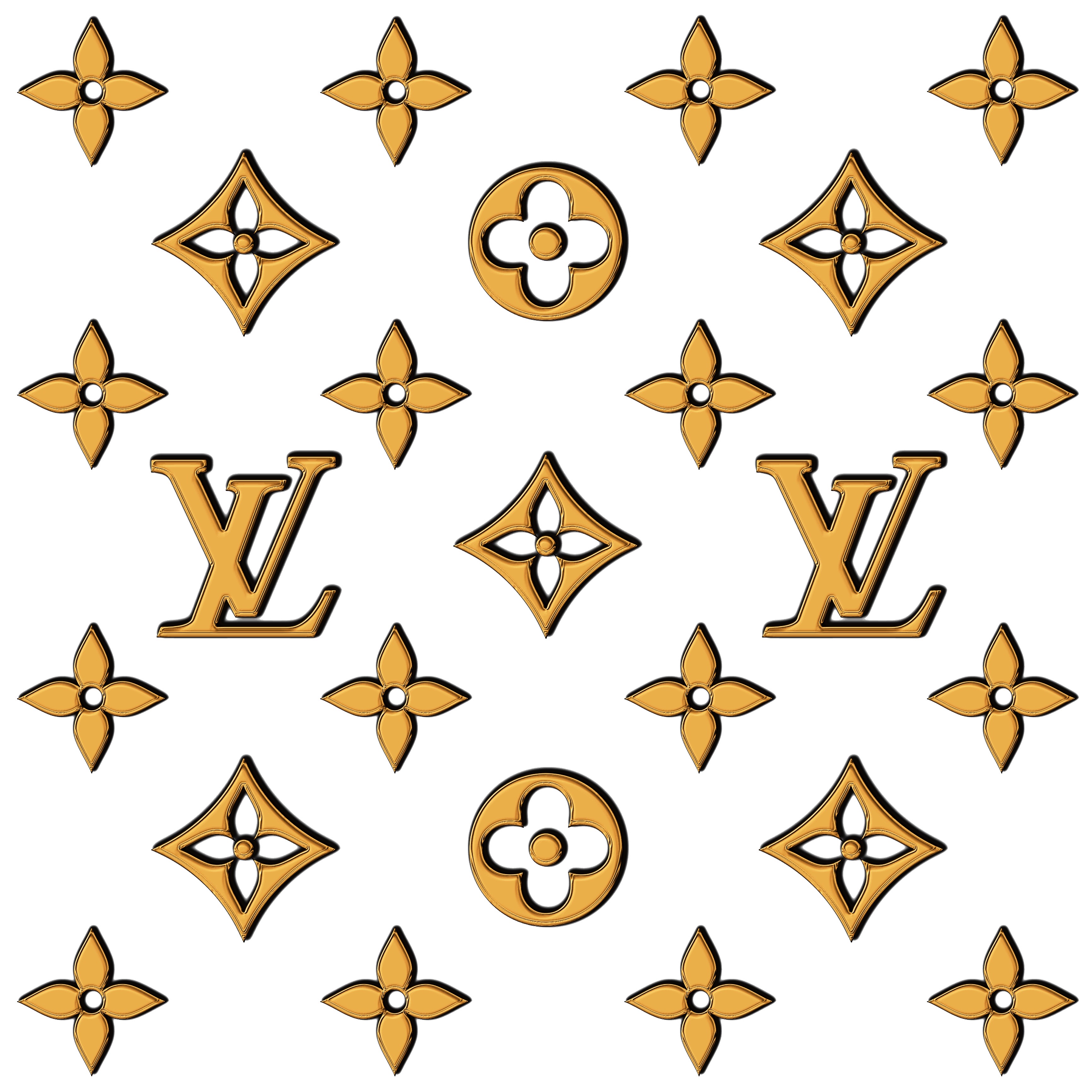 Gold 3D Louis Vuitton Logo Wallpaper by TeVesMuyNerviosa on DeviantArt