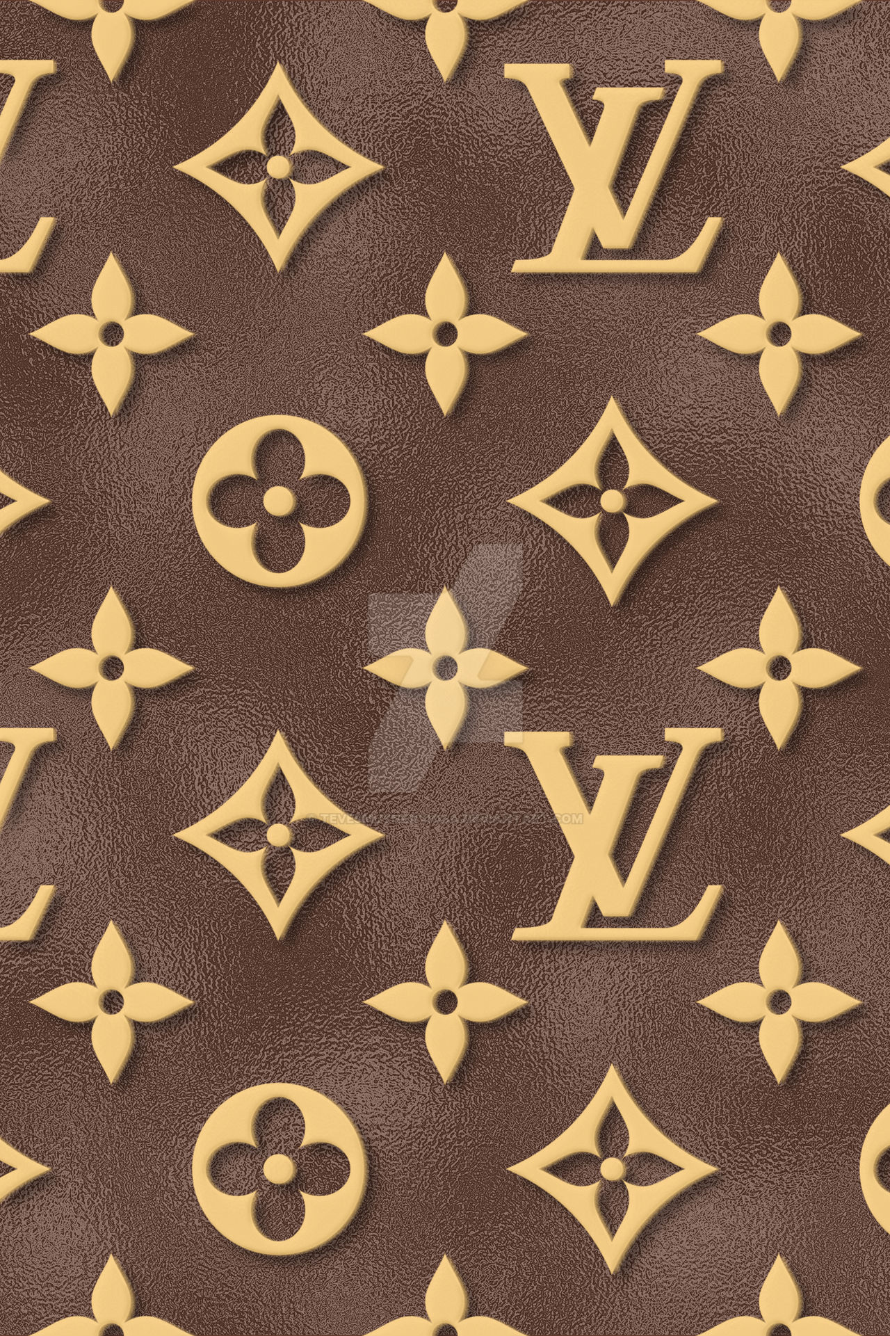 HQ Gold LV Monogram Wallpaper by TeVesMuyNerviosa on DeviantArt