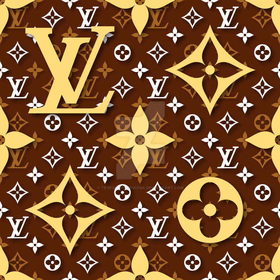 Louis Vuitton Seamless Monogram Background by TeVesMuyNerviosa on