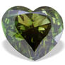 Green Heart Shape Diamond