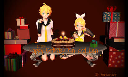 MMD (27'12'15) Happy Birthday Rin and Len!!