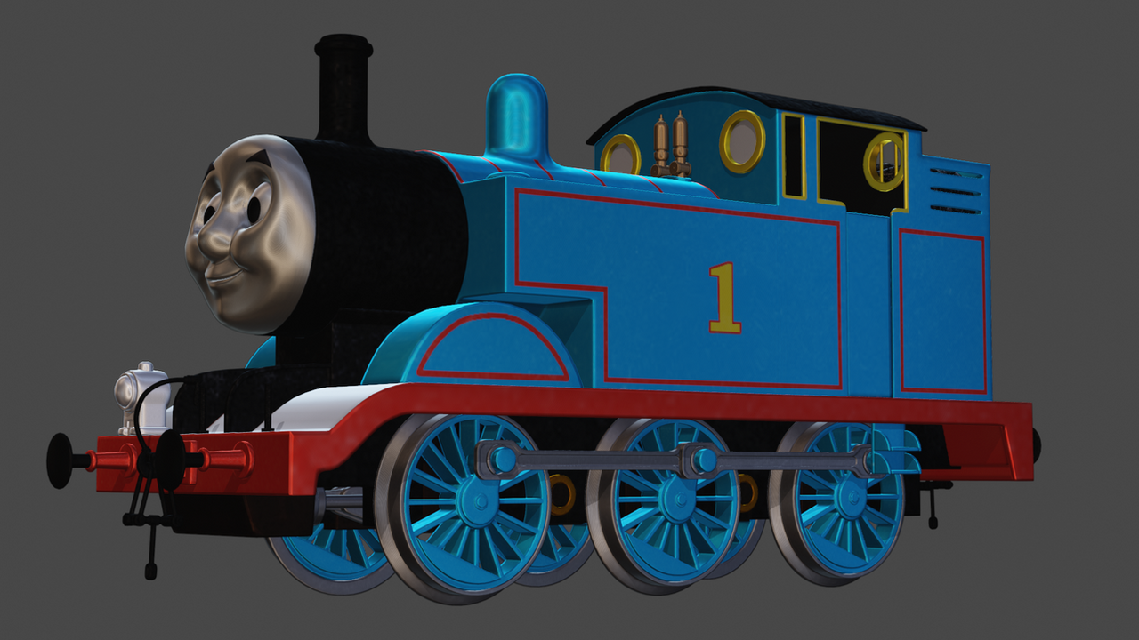 Thomas Model Texture Glossy Thomas blender render test by PAC-MAN12345677 on DeviantArt