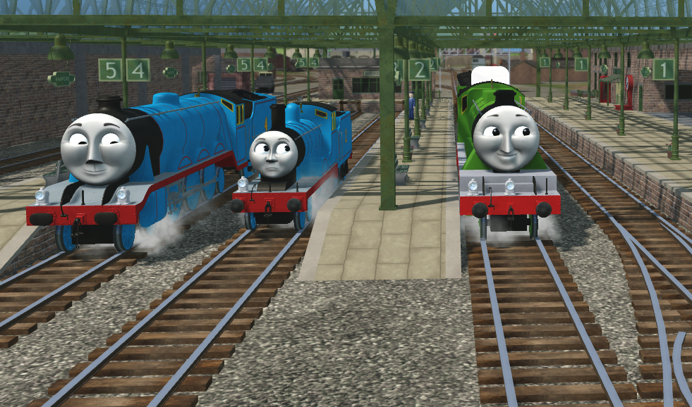 the railway engines cgi by PAC-MAN12345677 on DeviantArt