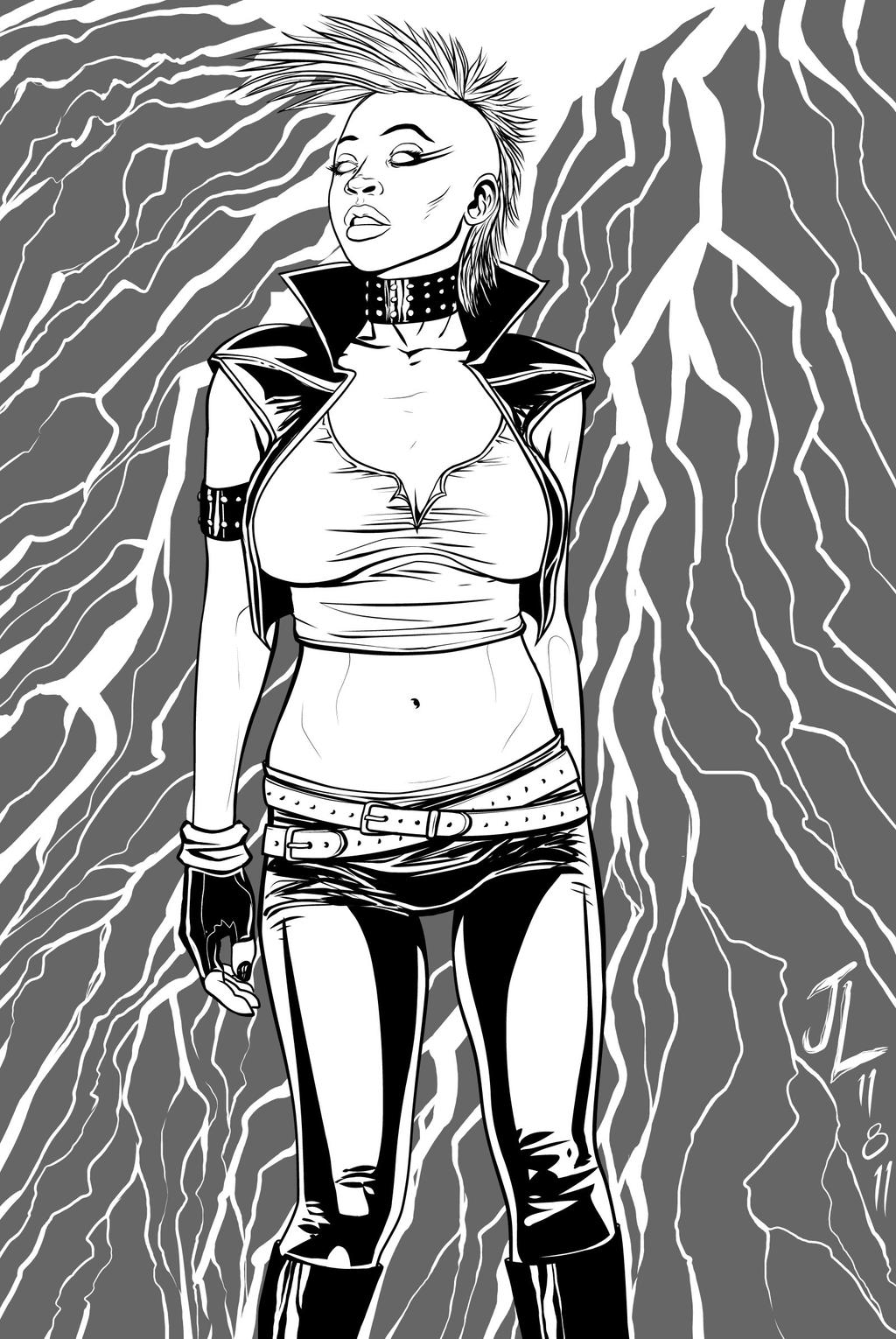 Punk Storm - NOV '11 Sketch a Day 8