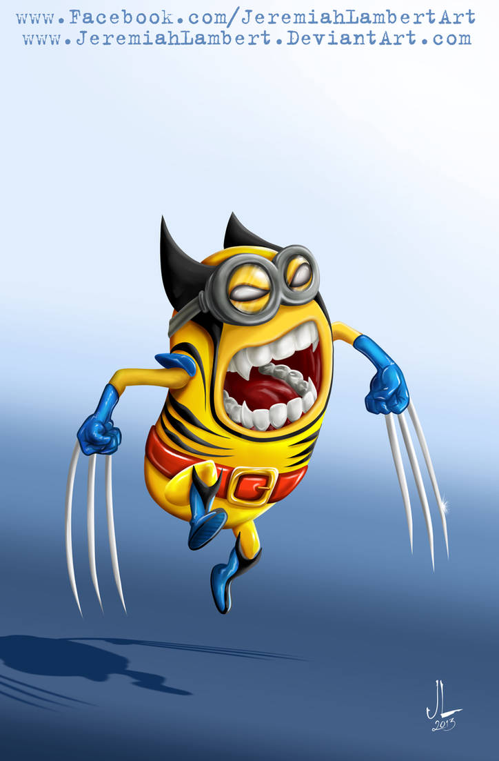 Minion Wolverine - Oct 7th '13 Art Jam by JeremiahLambertArt