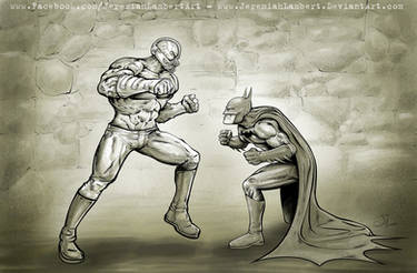 Bane vs Bat -  Jan 3 '14 Art Jam