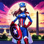 Mari illustrious makinami as captain america, Wash