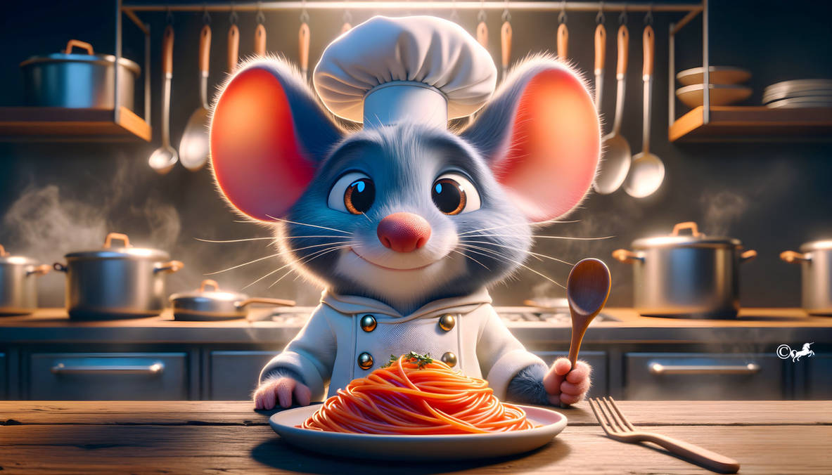 A mouse look like a cooking chef by unicorngraphics on DeviantArt