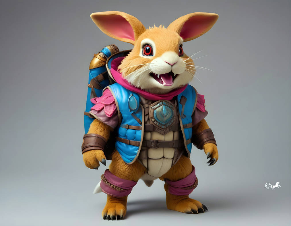 Rabbit Knight The Armored Quest by unicorngraphics on DeviantArt