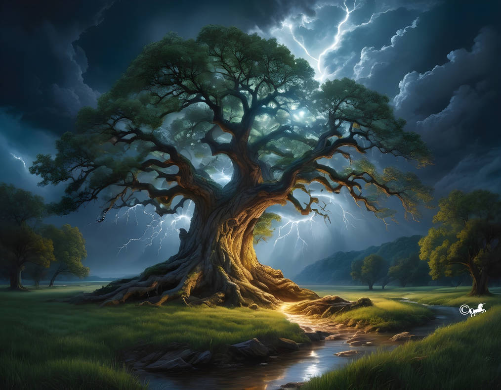 Thundering Roots Nature's Dance by unicorngraphics on DeviantArt