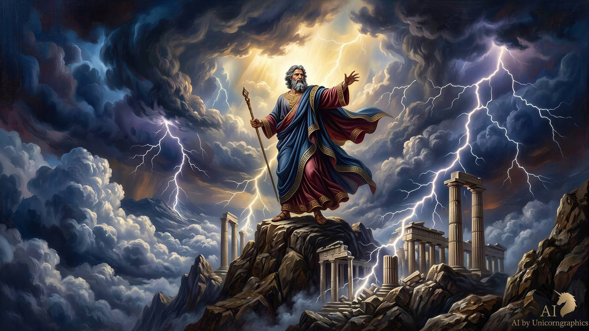 Zeus Greek Rune Greek mythology Zeus by unicorngraphics on DeviantArt