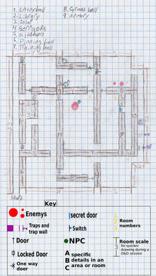 DnD Dungeoneering a map