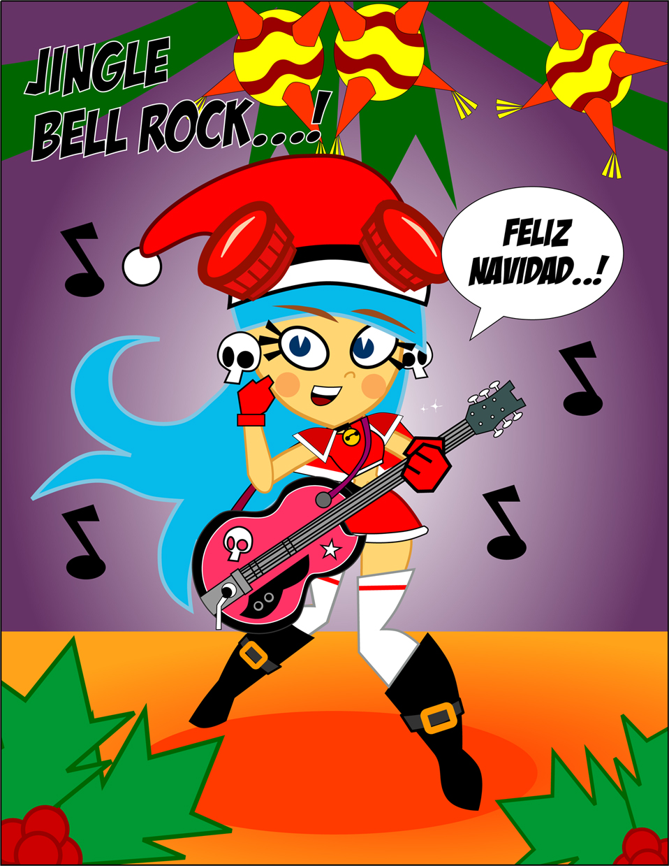 JINGLE BELL ROCK... by CrimsonFace on DeviantArt