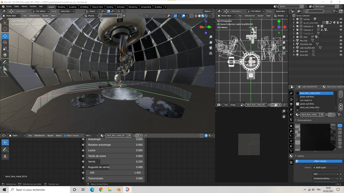 Portal 2 / map remake on blender by MicaelR on DeviantArt