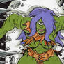leela-hulk-out/the escape/15 page comic set