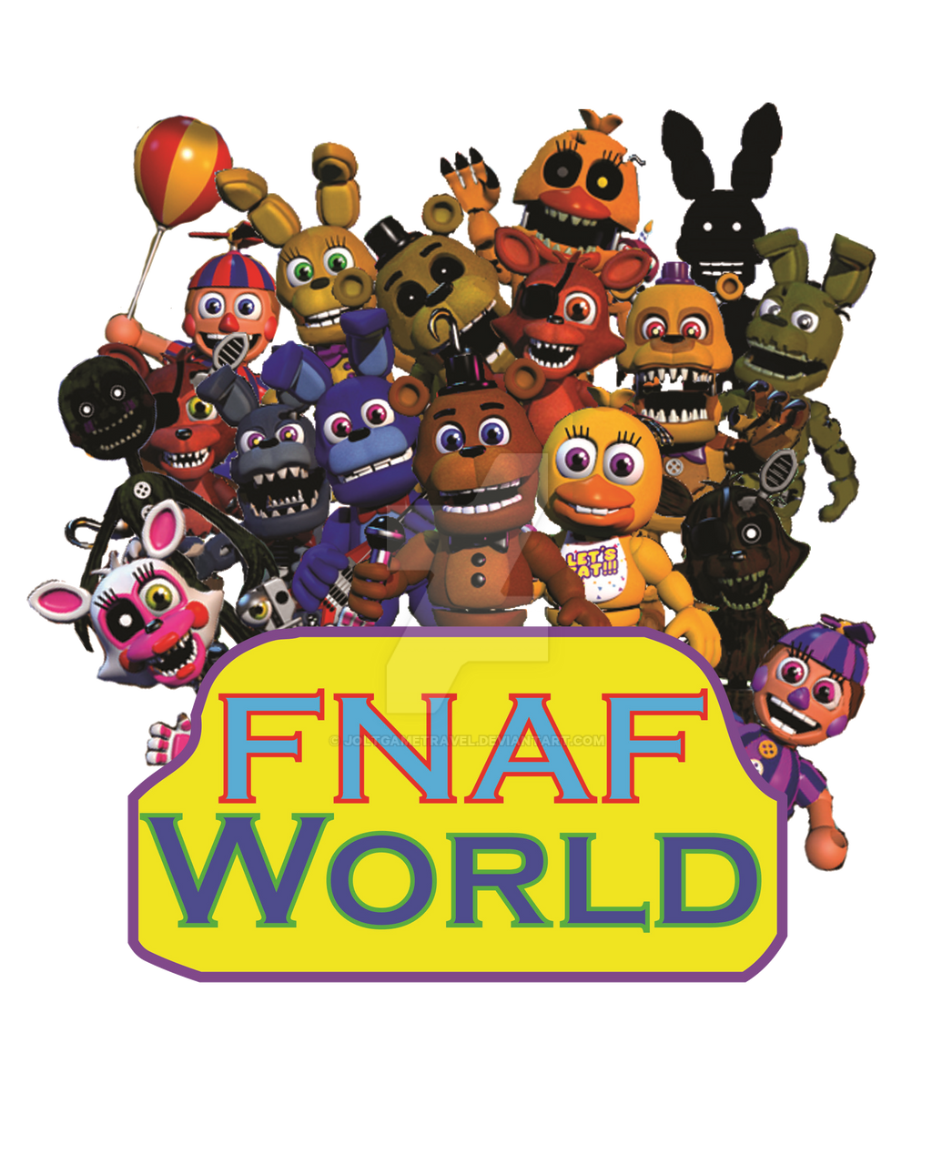 Here are some more FNAF World Random Renders I hope you like them