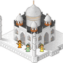 Taj Mahal Pixel Art