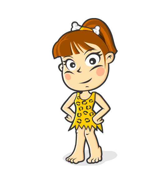 Stone Age girl character by k38tive on DeviantArt