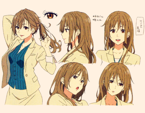 Beautiful model sheet from kyokai no kanata