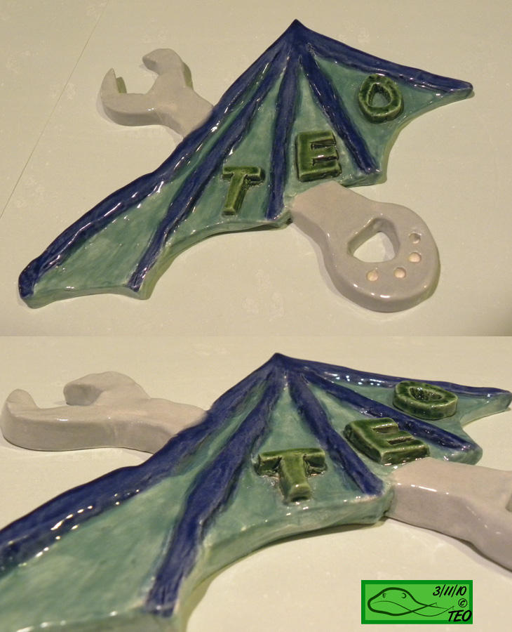 Ceramic Name Tile by The-Emerald-Otter on DeviantArt