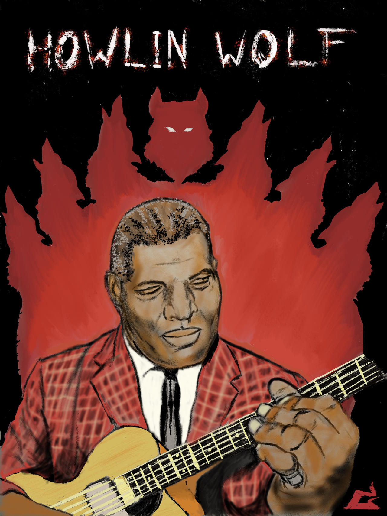 Howlin wolf by GeorgeWBIV on DeviantArt