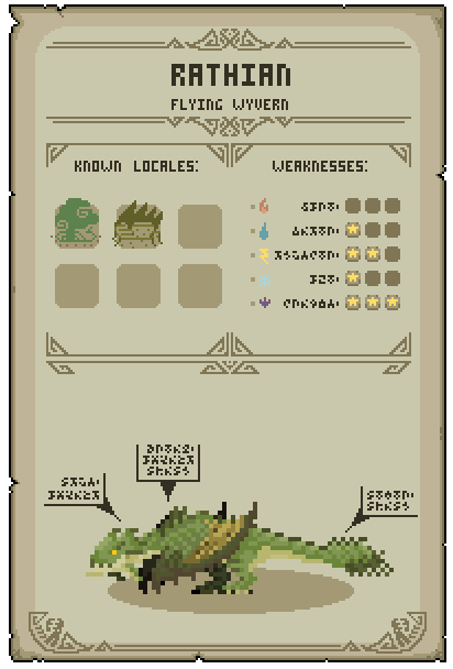 Pixel Hunter World: Rathian by EarthmasterIndustry on DeviantArt