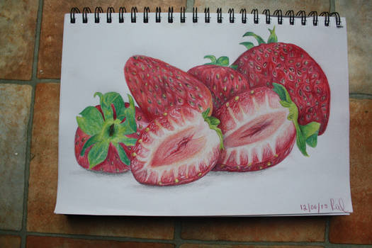 Finished Strawberry Drawing