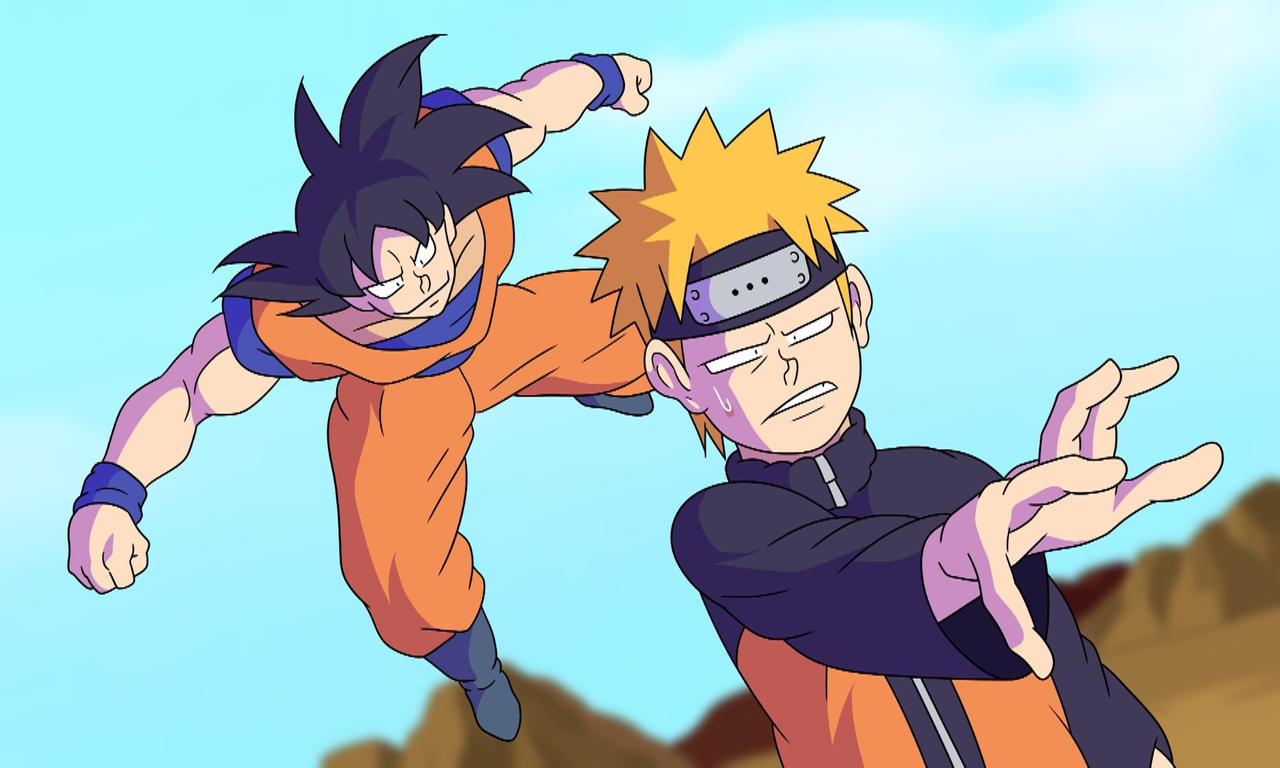 GOKU VS NARUTO by kish95 on DeviantArt