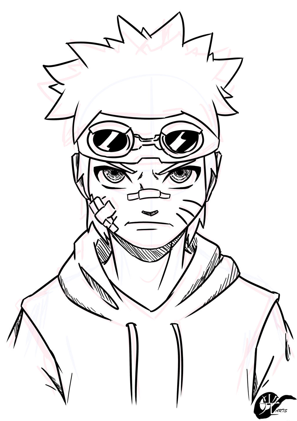 Naruto Line Art By HikariNoArtsu On DeviantArt naruto-line-art-by-hikarinoartsu-on-deviantart