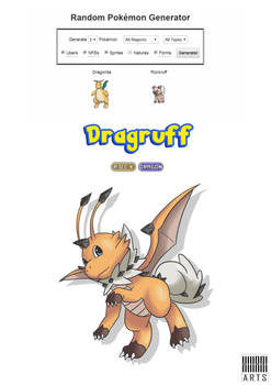 Dragruff ( Dragonite + Rockruff ) Pokemon Fusion