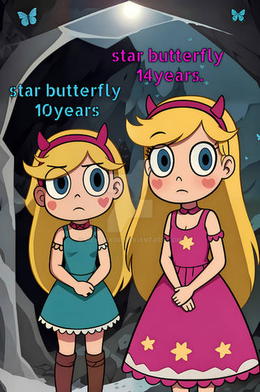 Star butterfly Age Transform Concept