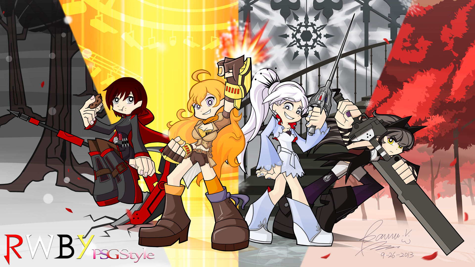 Computer Home Screens Rwby RWBY-desktop by bannouneko on DeviantArt