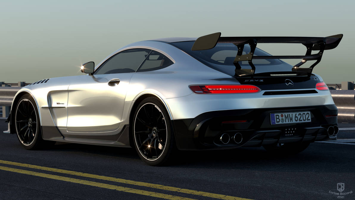 Mercedes AMG Rear Side View by bacarlitos on DeviantArt