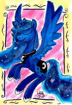 Watercolorpone Night Hors