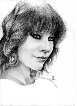 Milla Jovovich's portrait